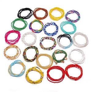 Elastic stretchy waist beads, multiple colors